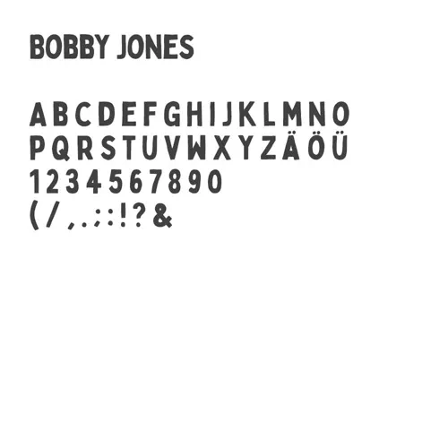 Schriftart "Bobby Jones" von BäckerBox