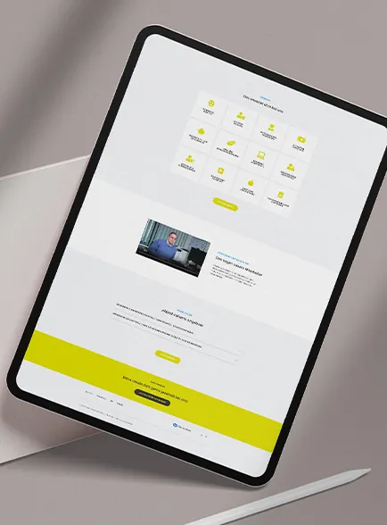 Die Tablet-Version der Website als Thumbnail des Web Designs für Domus Data