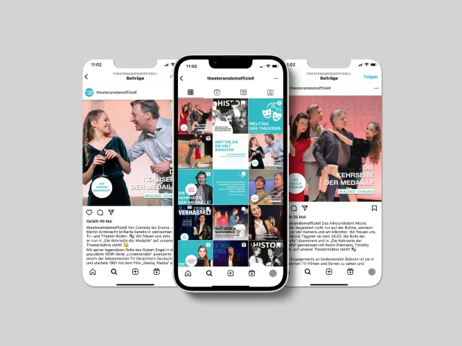 Instagram-Feed und einzelne Beiträge von Theater am Dom